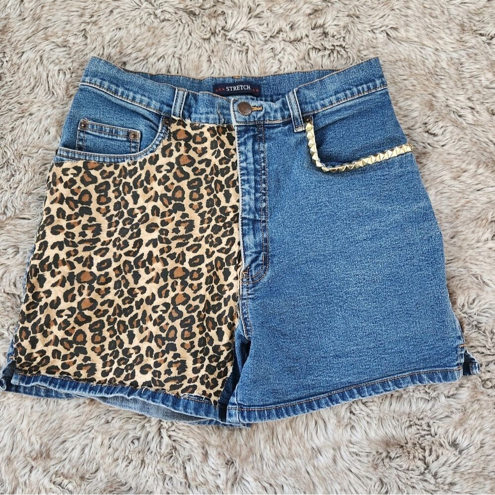 Bill Blass Jeans Vintage 1990s Upcycled Mom Shorts High Waisted Size‎ 6